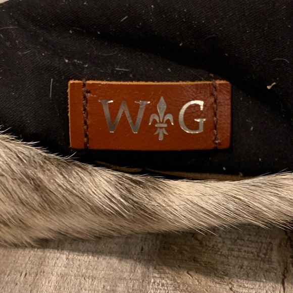 Wild Goose Dark Brown and Cream Hair on Hide Crossbody - Picture 4 of 6